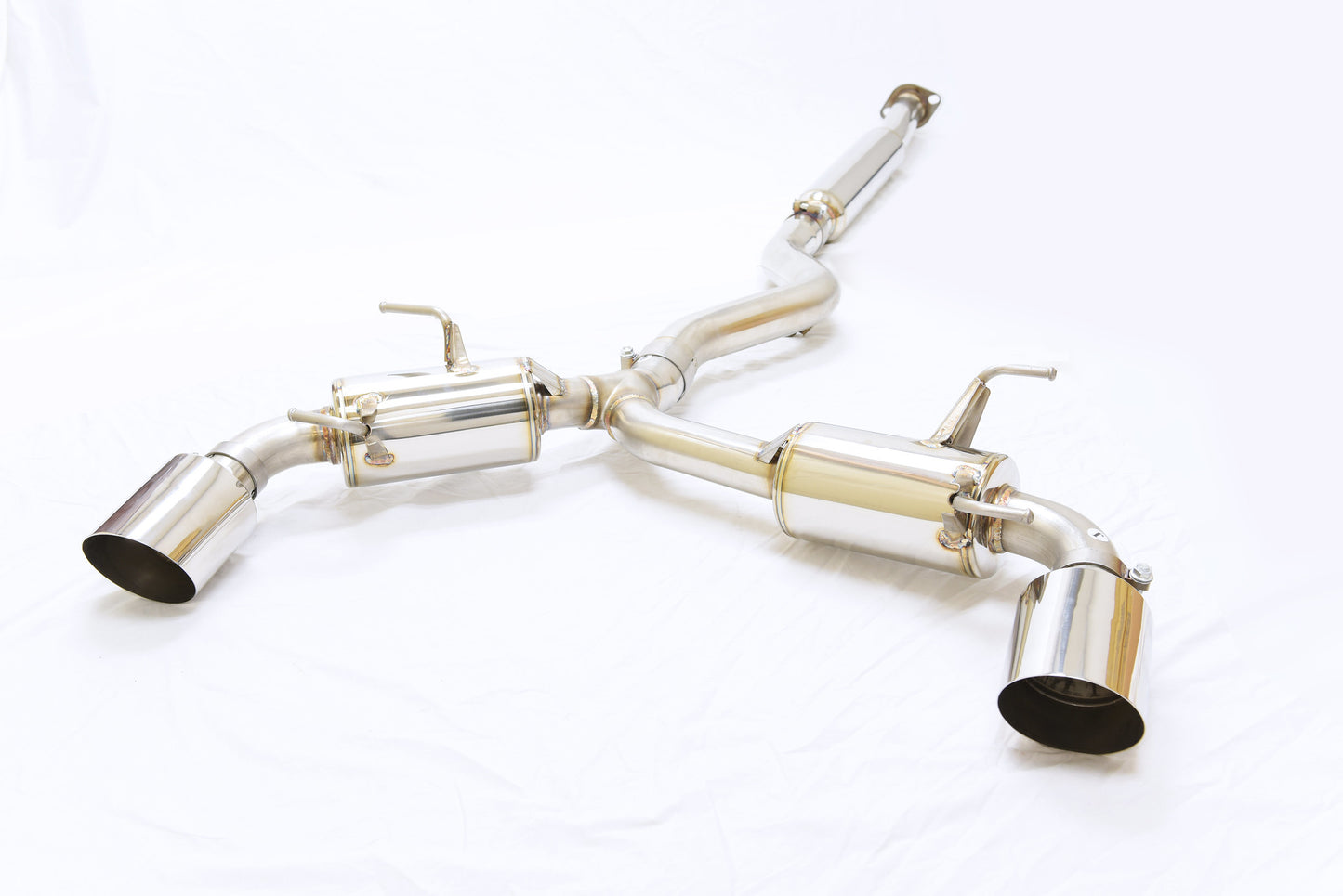 MXP Comp RS Dual SS Tip Exhaust For 13-22 BRZ FRS FR-S Toyota 86 GR86