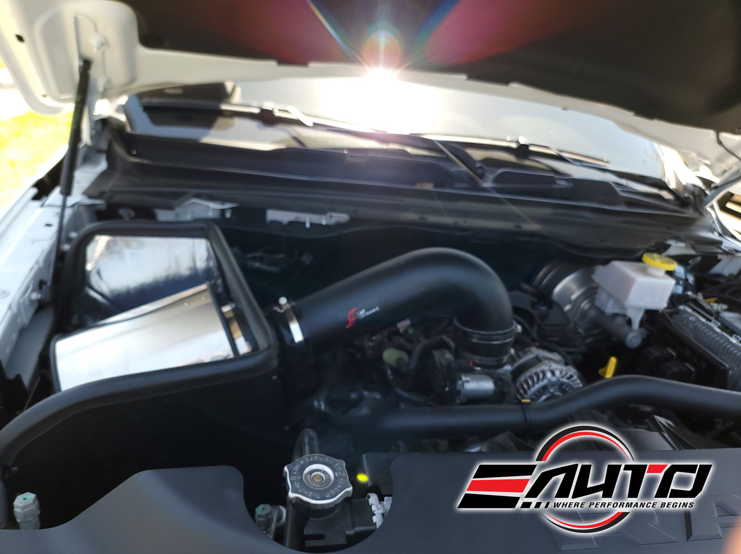 AF Dynamic *Red Air Filter intake + Heat Shield for Dodge Ram 1500 19-21 5.7L V8