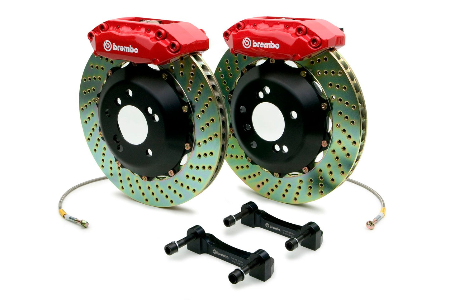 Brembo FRONT GT Brake BBK Kit 4 Piston 328x28 Drill RSX DC5 02-06