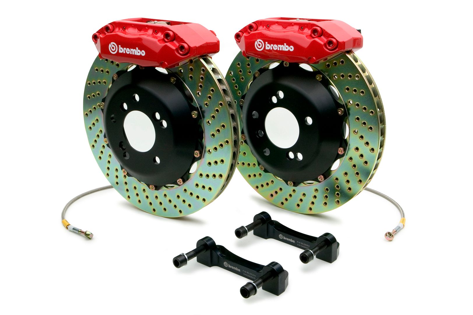 Brembo FRONT GT Brake BBK Kit 4 Piston 328x28 Drill RSX DC5 02-06