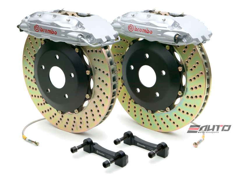 Brembo Front GT Big Brake 4Pot Caliper 332x32 Drill for 240sx S14 5Lug