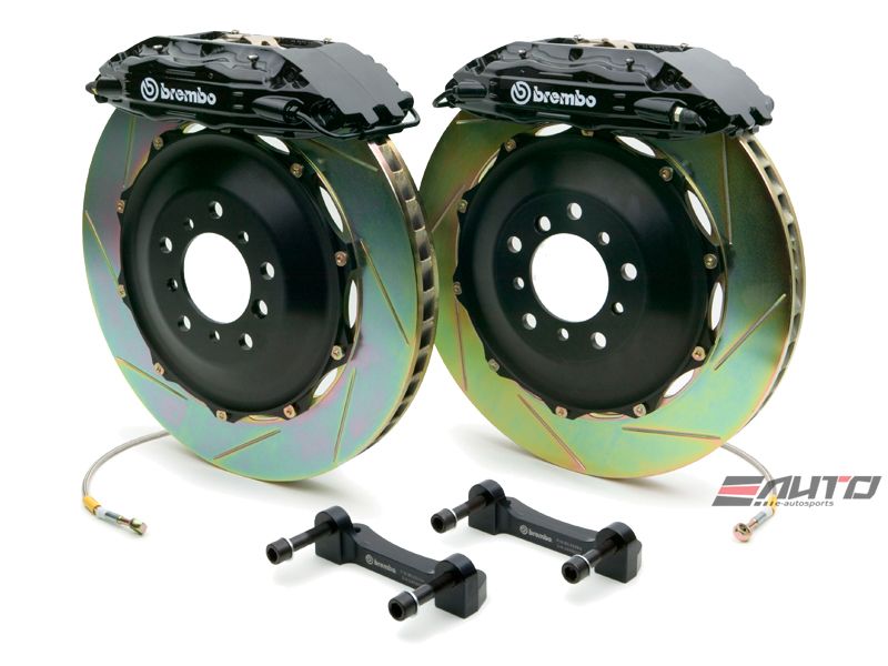 Brembo FRONT GT Brake BBK 4pot Black 332x32 Slot A4 B5 96-01 A6 C5 2.8L 98-04