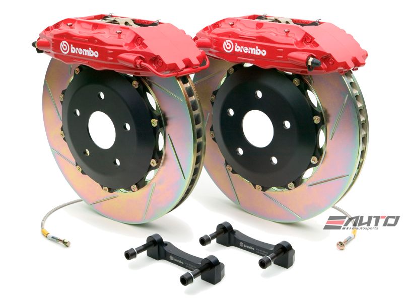 Brembo Front GT Brake 4pot Red 355x32 Slot Stealth R/T AWD 3000GT VR4 91-99