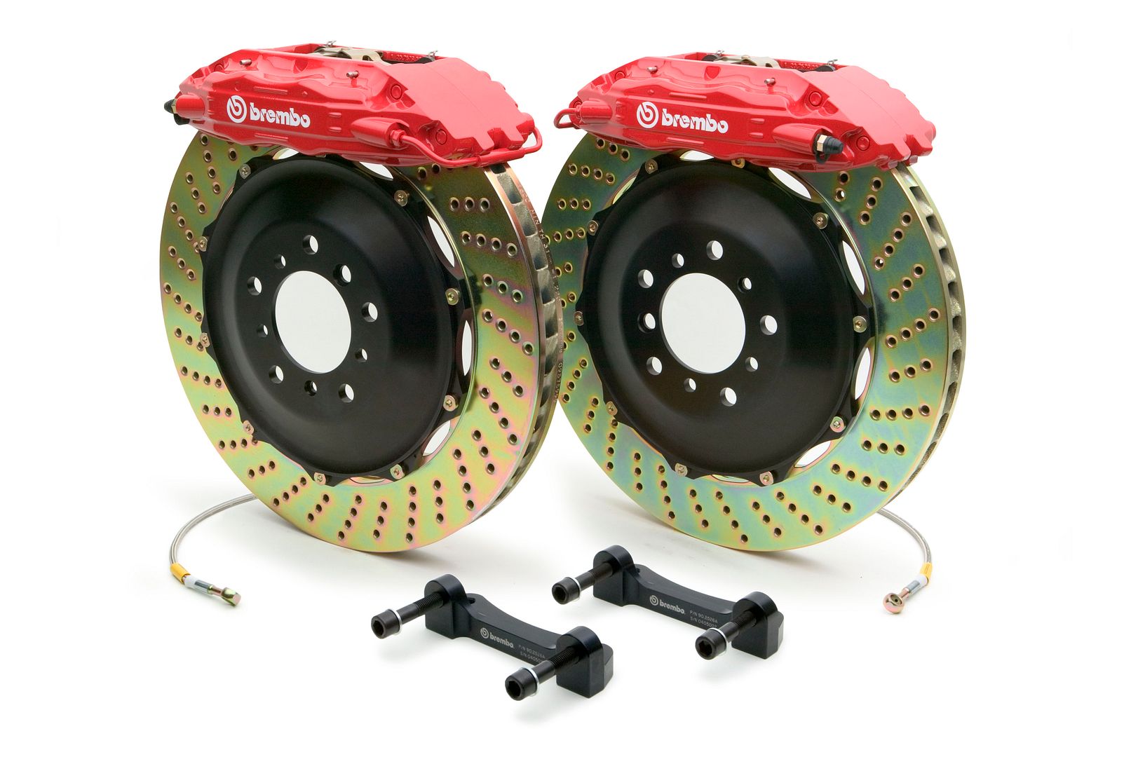 Brembo Front GT BBK Brake 4pot Red 355x32 Drill Disc RX330 RX350 RX400h 04-09