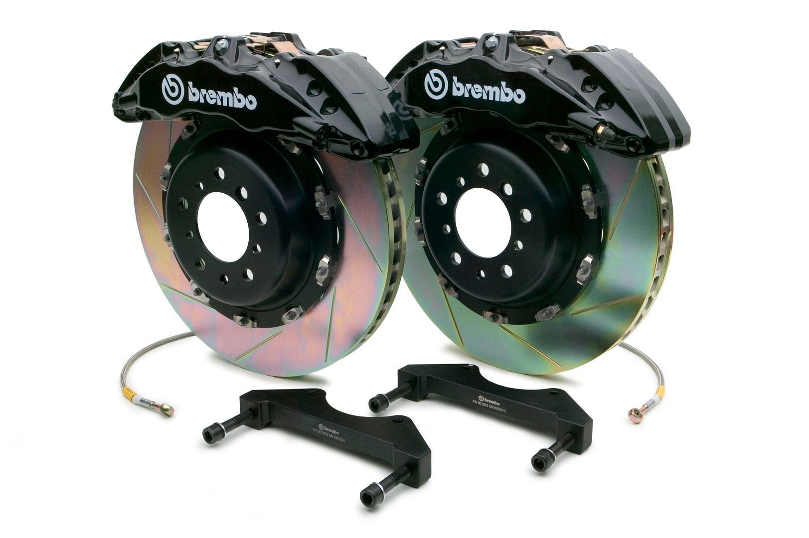 Brembo Front GT BBK Brake 6pot Caliper Black 380x34 Slot Disc for QX56 11-13
