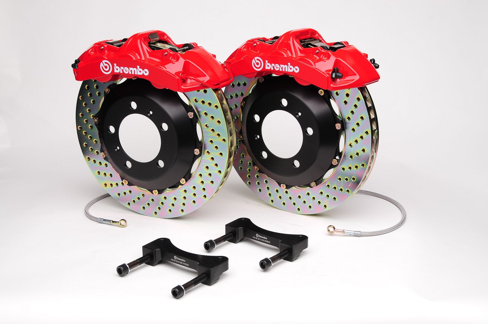 Brembo Front GT Brake 6pot Red 355x32 Drill Benz W202 W208 W210 R170 Crossfire