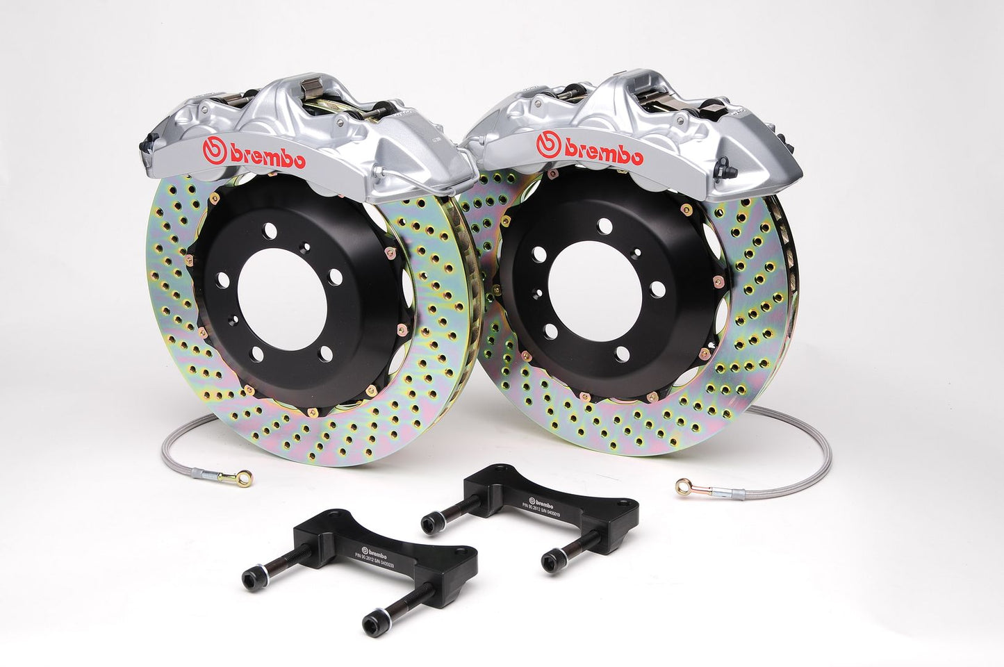 Brembo Front GT Brake 6Pot Silver 355x32 Drill for WRX 08-14 Legacy 2.5i 10-14