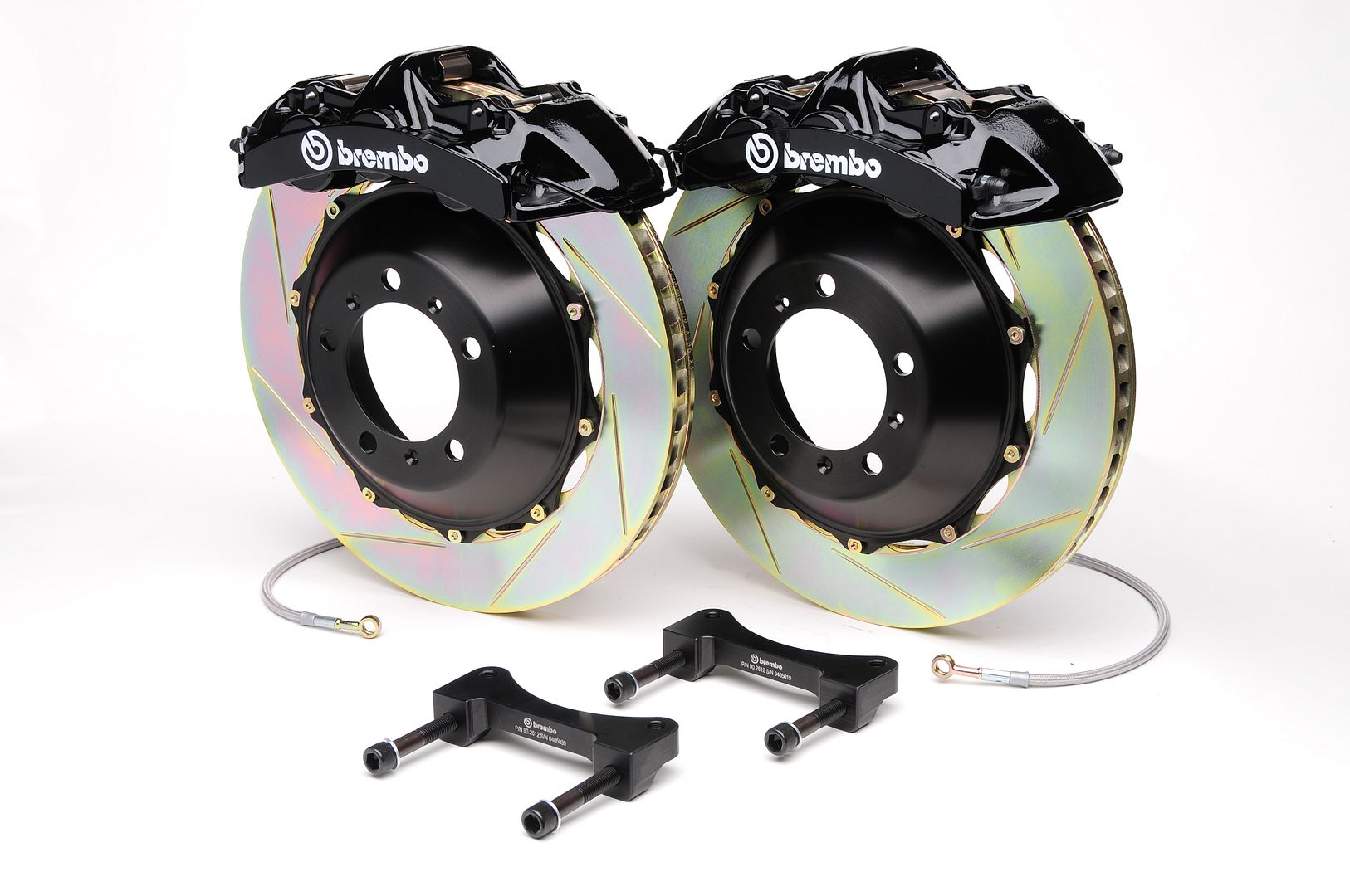 Brembo FRONT GT Brake BBK 6pot Black 355x32 Slot S4 00-02 B5 A4 B6 B7 02-08