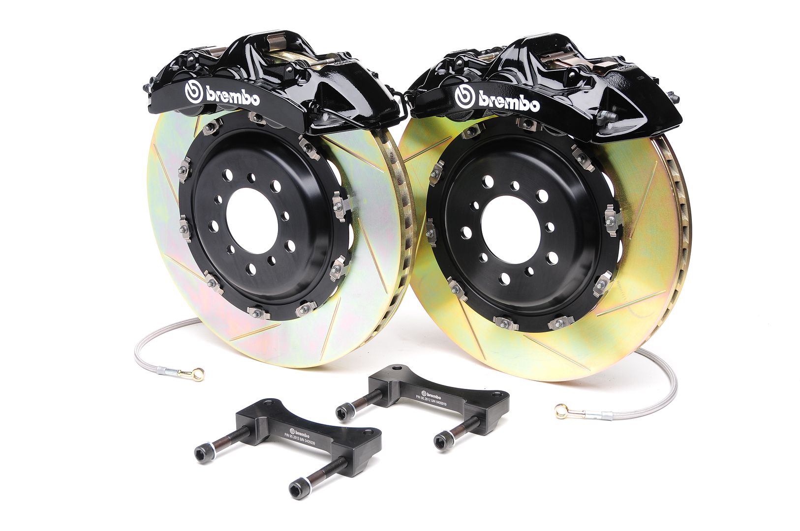 Brembo Rear GT Brake 6pot Black 380x32 Slot Disc Ferrari F430 Challenge 05-09