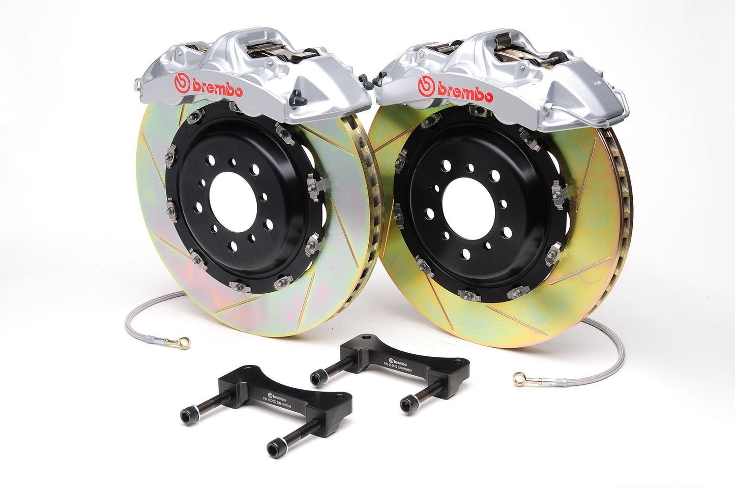 Brembo Front GT Brake 6pot Caliper Silver 380x32 Slot Rotor IS-F ISF 08-13 USE20