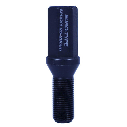 Godspeed Euro-Type Taper Cone Lug Bolts 14x1.25 28mm 10 Pcs