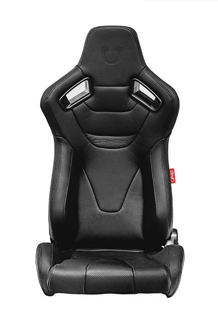 Cipher Auto Premium Racing Seats Black Leatherette Carbon Fiber CPA2009RS - Pair