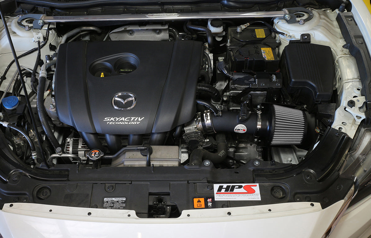 HPS Performance Air Intake Kit 2014-2017 Mazda Mazda6 2.5L Skyactiv-Black