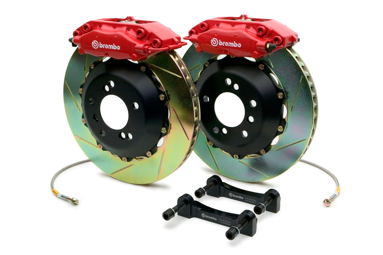 Brembo Rear GT Big Brake Kit BBK 4piston Red 328x28 Slot Disc S4 B5S 00-02