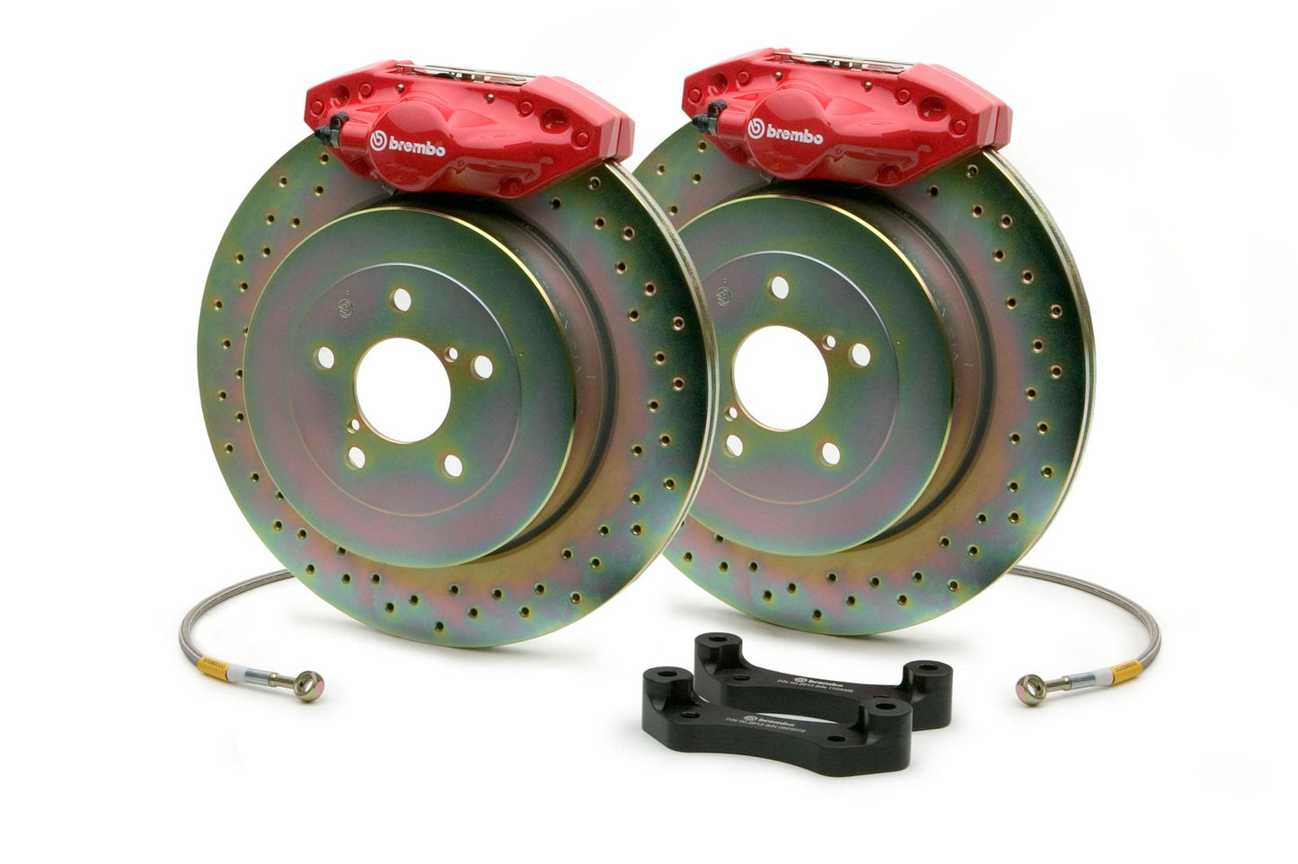 BREMBO Rear GT Brake 2Pot Red 316x20 Drill Disc for WRX 08-14 Legacy 2.5i 10-14