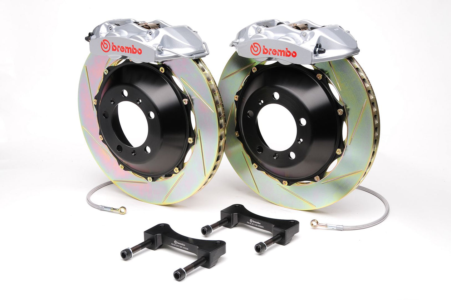 Brembo Rear GT Brake 4pot Caliper Silver 345x28 Slot Rotor for G35 350Z Fairlady