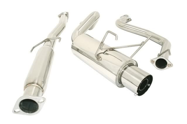 MEGAN 4" Stainless Tip Drift Catback Exhaust for Integra Coupe 94-99 DC2 GSR