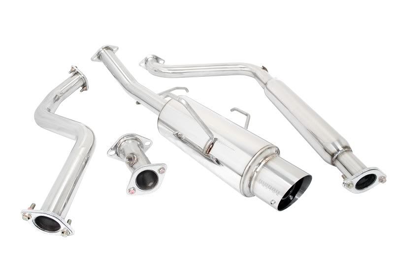 MEGAN 4.5" Stainless Tip NA Type Catback Exhaust for Maxmia 95-99 A32 w/Silencer