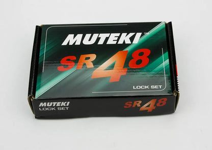 MUTEKI SR48 5pc Acorn Wheel Lug Nut Lock Set 12x1.5 Black Open End