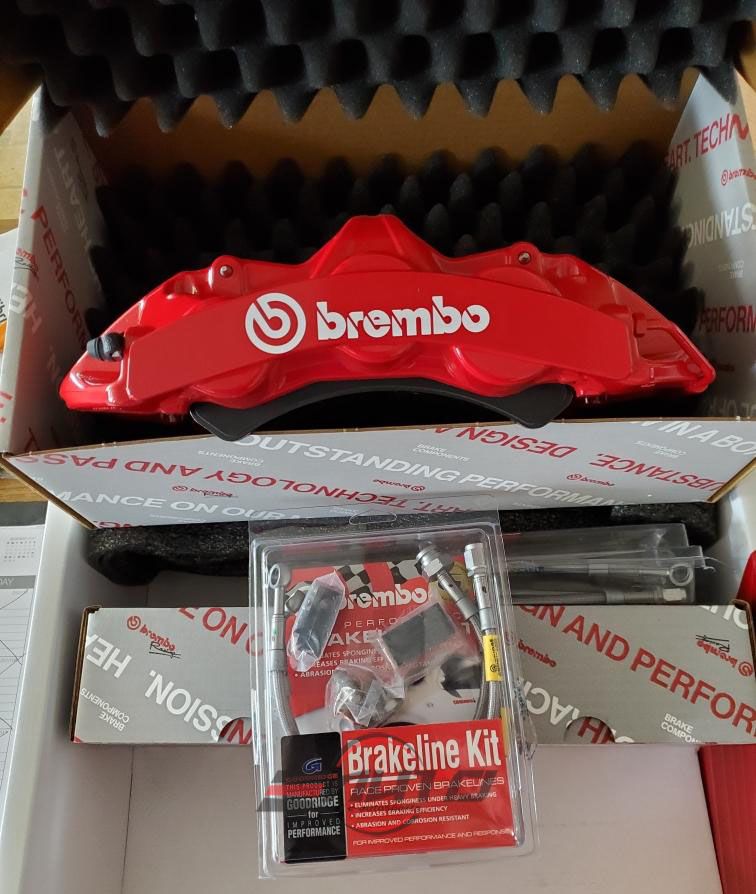 BREMBO Front GT Brake Upgrade - 6pot Caliper  G37S 370Z Q60 Q50 Akebono