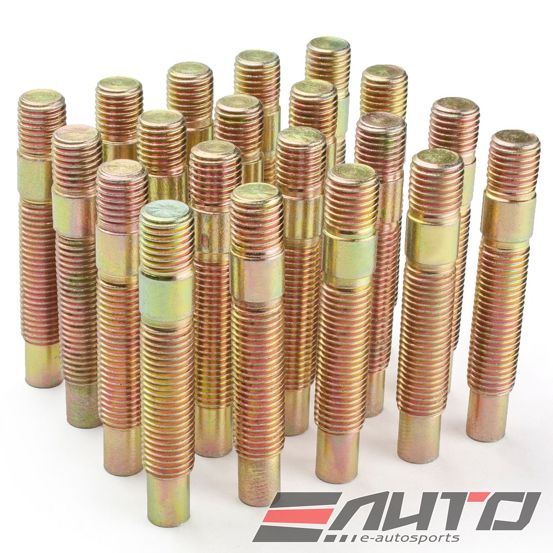20pc 75mm 12x1.5 to 12x1.5 Rim Wheel Conversion Converter Adapter Bolts Studs