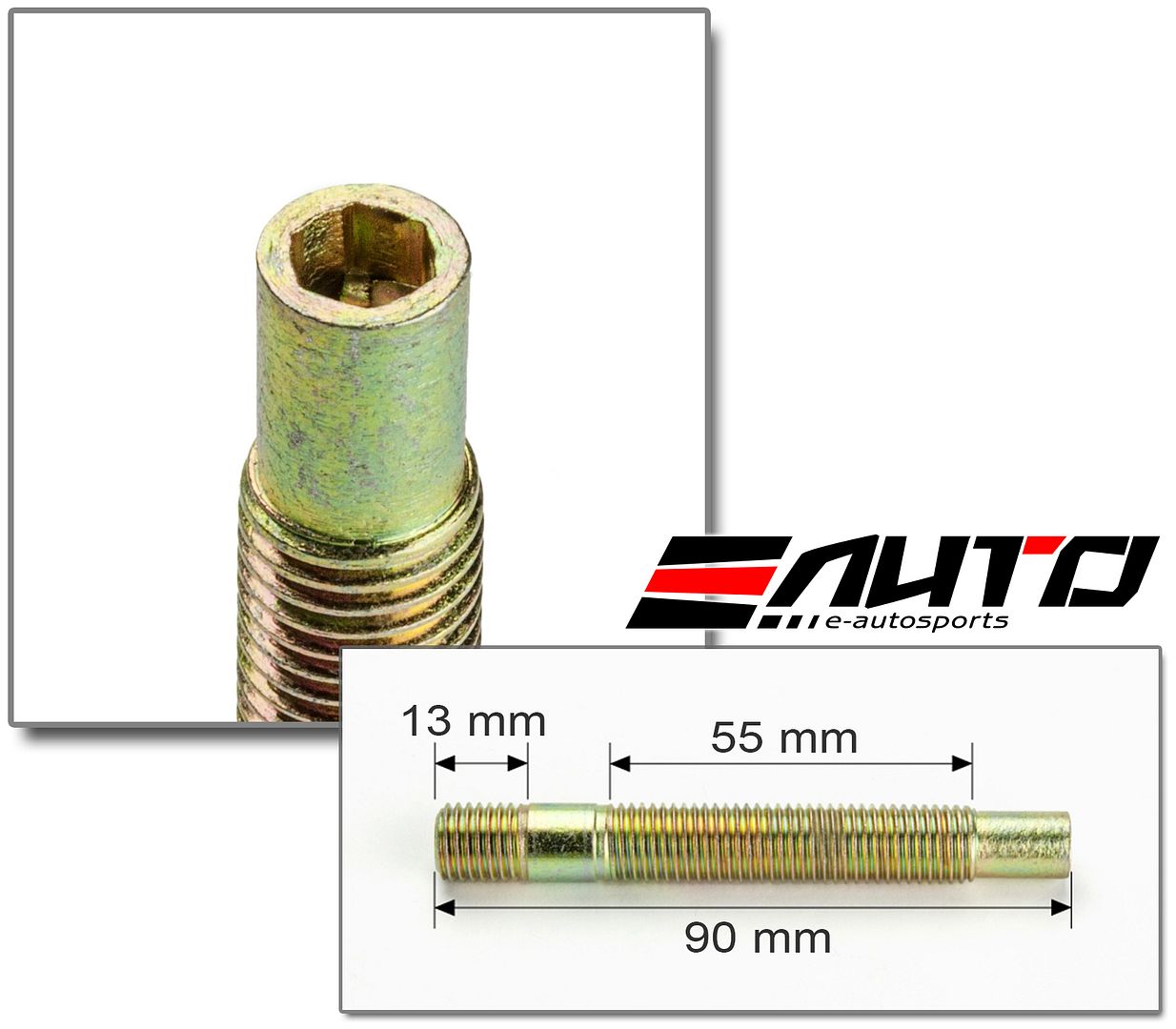 20pc 90mm 12x1.5 to 12x1.5 Rim Wheel Conversion Converter Adapter Bolts Studs