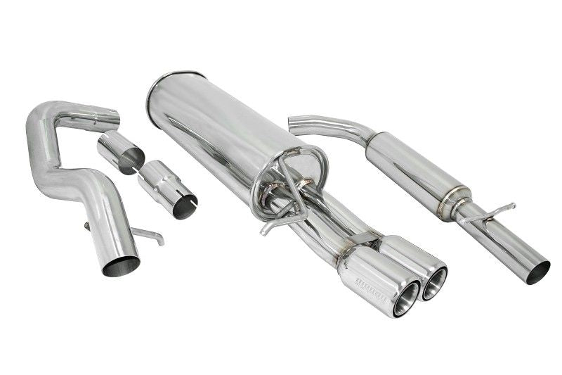 MEGAN 2.5" Dual Stainless Tip Turbo Catback Exhaust Golf GTI MkIV 03-05 2.0 1.8T