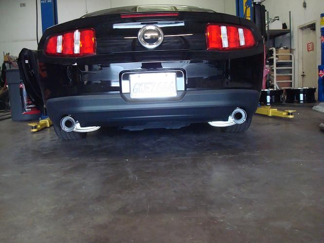 MEGAN 4" Dual Stainless OE RS Catback Exhaust Mustang GT S197 05-09 w/ Silencer