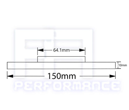 Muteki Forged 10mm Hub Centric Wheel Spacer 5x114 64.1 + Stud 12x1.5 12.22 Knurl