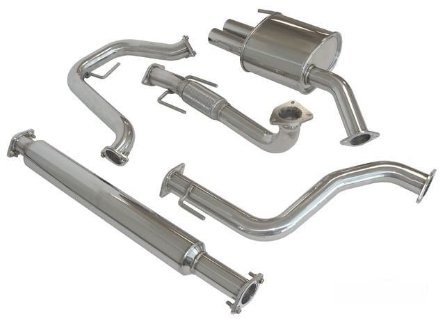 MEGAN 2.5" Dual Stainless Tip OE RS Catback Exhaust for SAAB 9-3 2.0T 05-10 YS3F