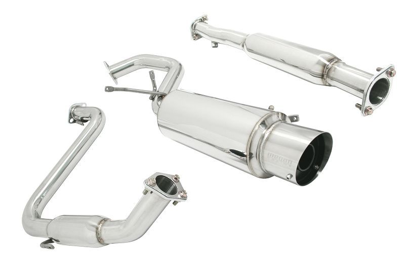 MEGAN 4.5" Stainless Tip Catback Exhaust for Eclipse GS RS Talon 95-99 FWD