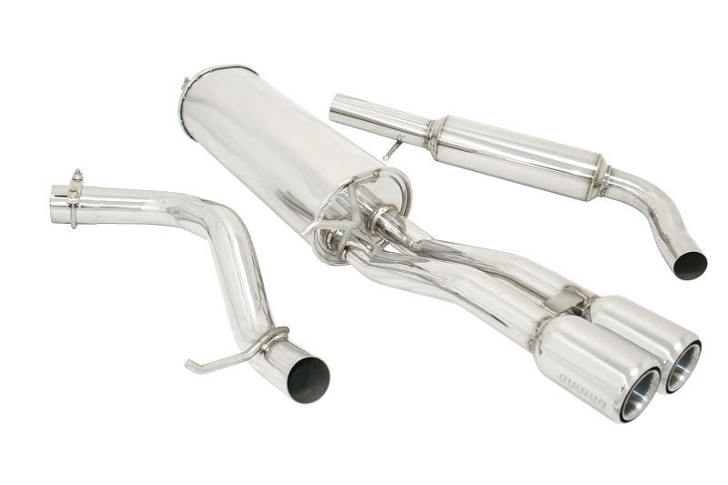 MEGAN 3" Dual Stainless Tips Turbo Catback Exhaust Jetta MkIV 03-05 2.0 1.8T