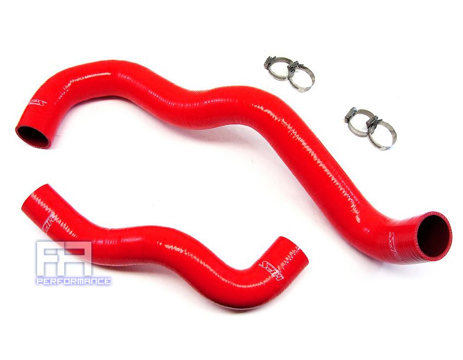 HPS Silicone Radiator Hose for 03-07 F250 F350 F450 F550 Excursion 6.0 w/TB Red