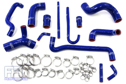 HPS Silicone Radiator Coolant + Heater Hose Kit for BMW E30 M3 88-91 LHD - Blue