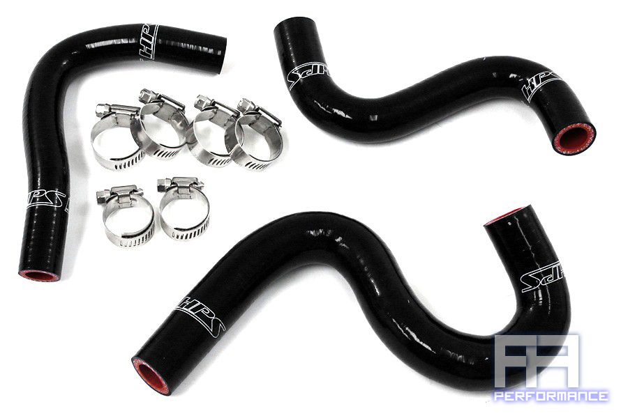HPS Silicone Heater Hose Kit for Corolla AE86 1.6L 4A-GEU l4 LHD 84-87 Black