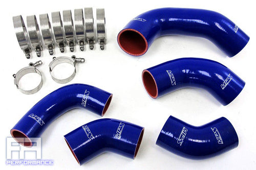HPS Silicone Intercooler Hose Kit - Lancer EVO VIII 8 CT9A 2.0L 4G63 03-05 Blue