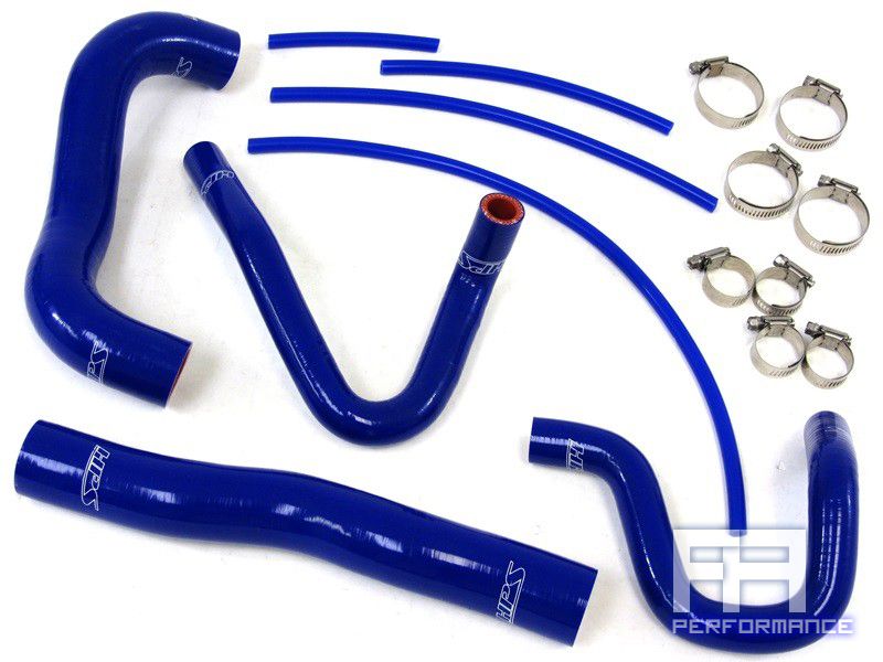 HPS Silicone Radiator+Heater Hose Kit for 13-14 Genesis Coupe 2.0L Turbo - Blue