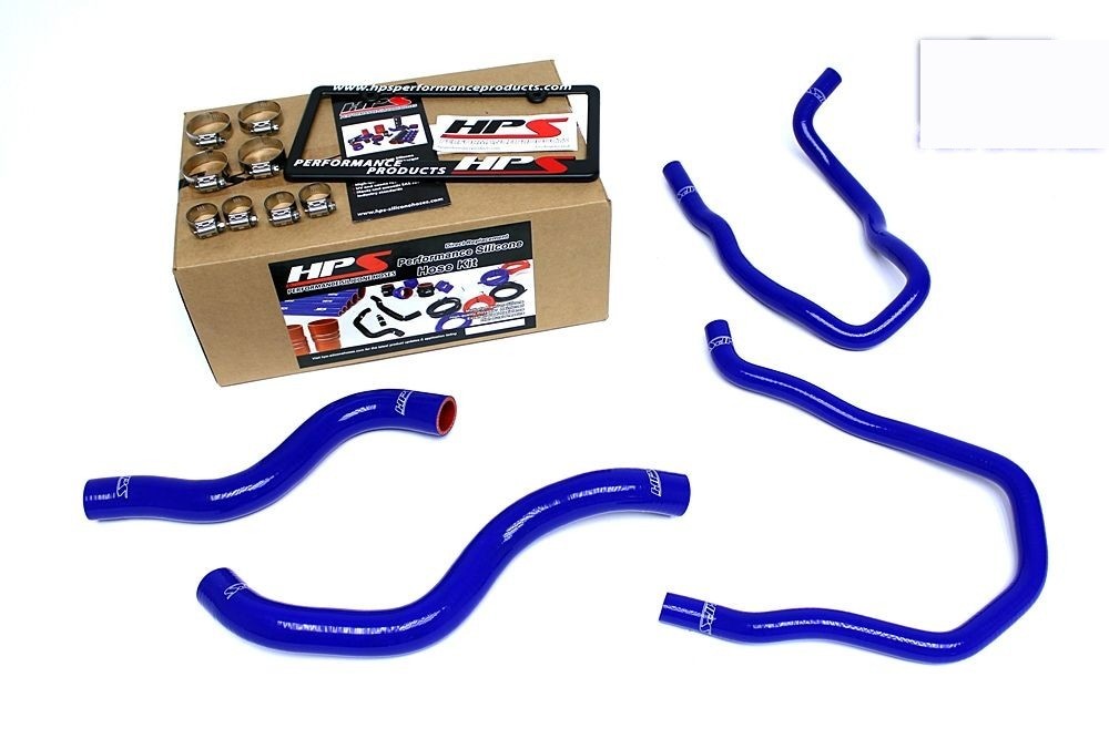 HPS Silicone Radiator+Heater Hose Kit For Honda 13-15 Accord 2.4L 2.4 LHD Blue