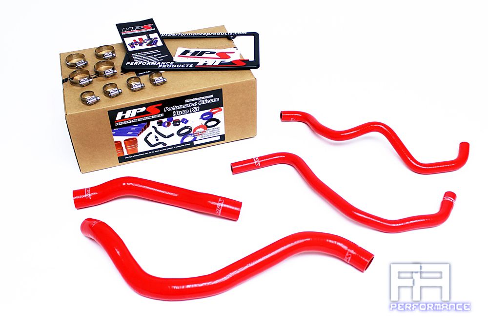 HPS Silicone Radiator+heater Hose For 08-12 Accord 10-14 TSX 3.5L 3.5 V6 LHD Red