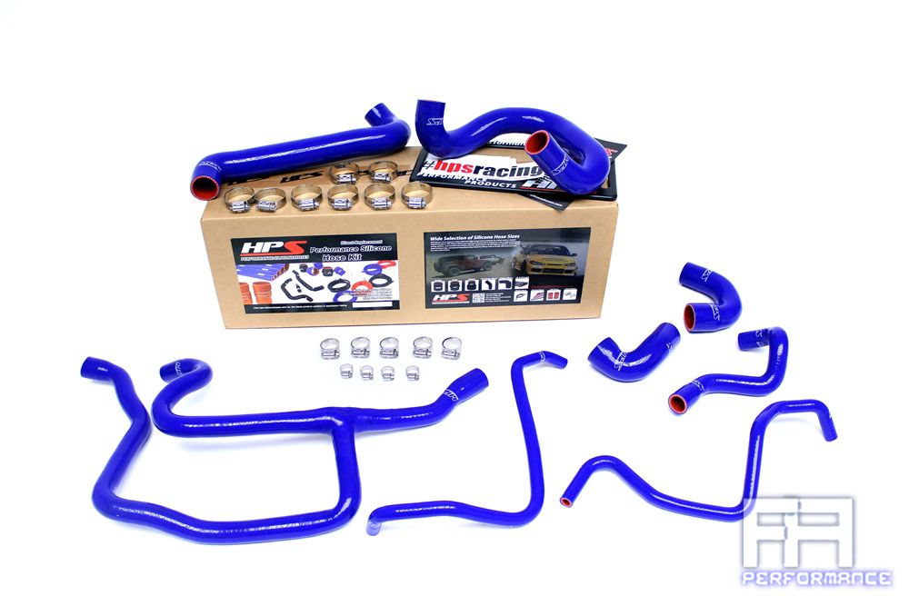 HPS Silicone Radiator + Heater Hose Kit For 88-92 BMW E30 325i 325is 325ix Blue