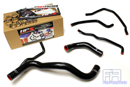 HPS Silicone Radiator Hose w/ Water Coolant bypass For Scion 11-15 tC 2.5L Black