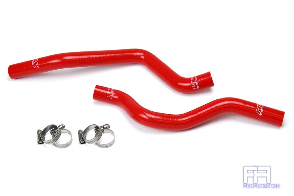 HPS Silicone Heater Coolant Hose Kit For 08-17 Lancer 2.0L 2.4L Non Turbo - Red