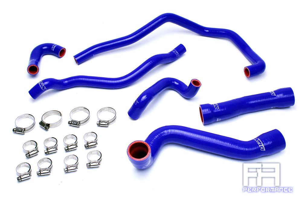HPS Silicone Radiator + Heater Hose Kit For BMW 01-06 E46 M3 3.2L 3.2 LHD Blue