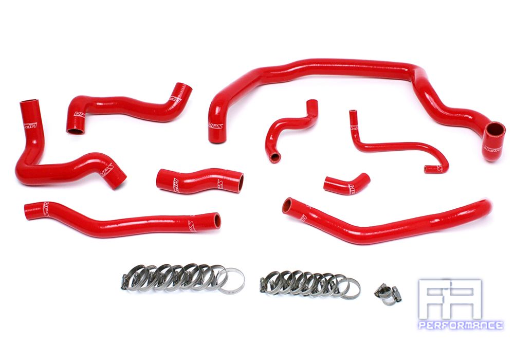 HPS Silicone Radiator + Heater Hose for 07-11 Cooper S R56 1.6L Turbo Manual Red