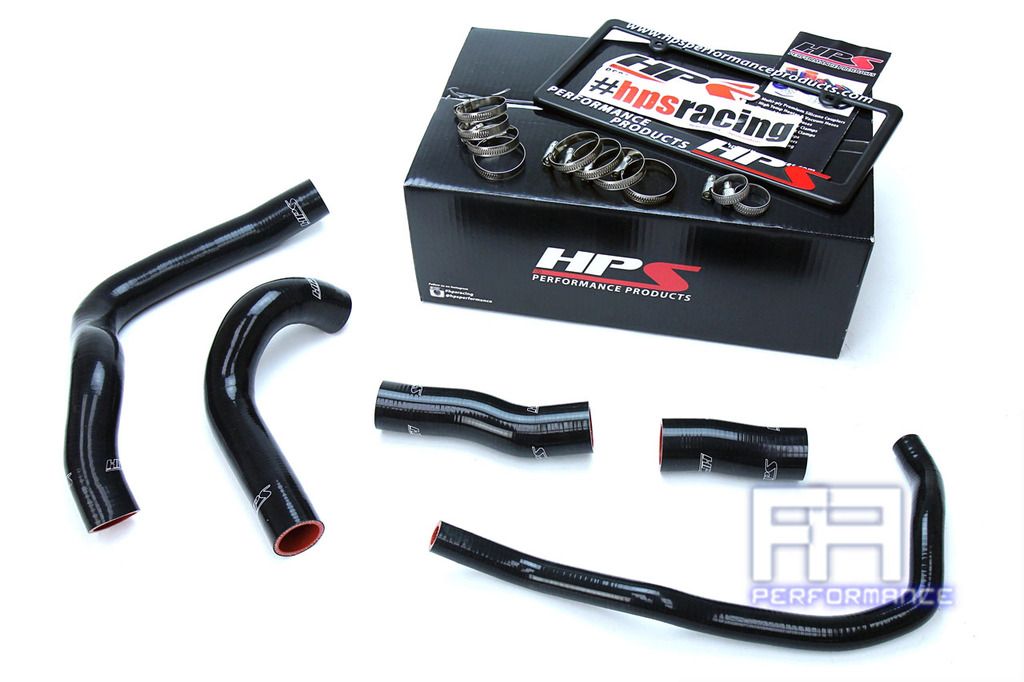 HPS Silicone Radiator Hose Kit For 16-17 RC RC200t GS GS200t 2.0L Turbo Black