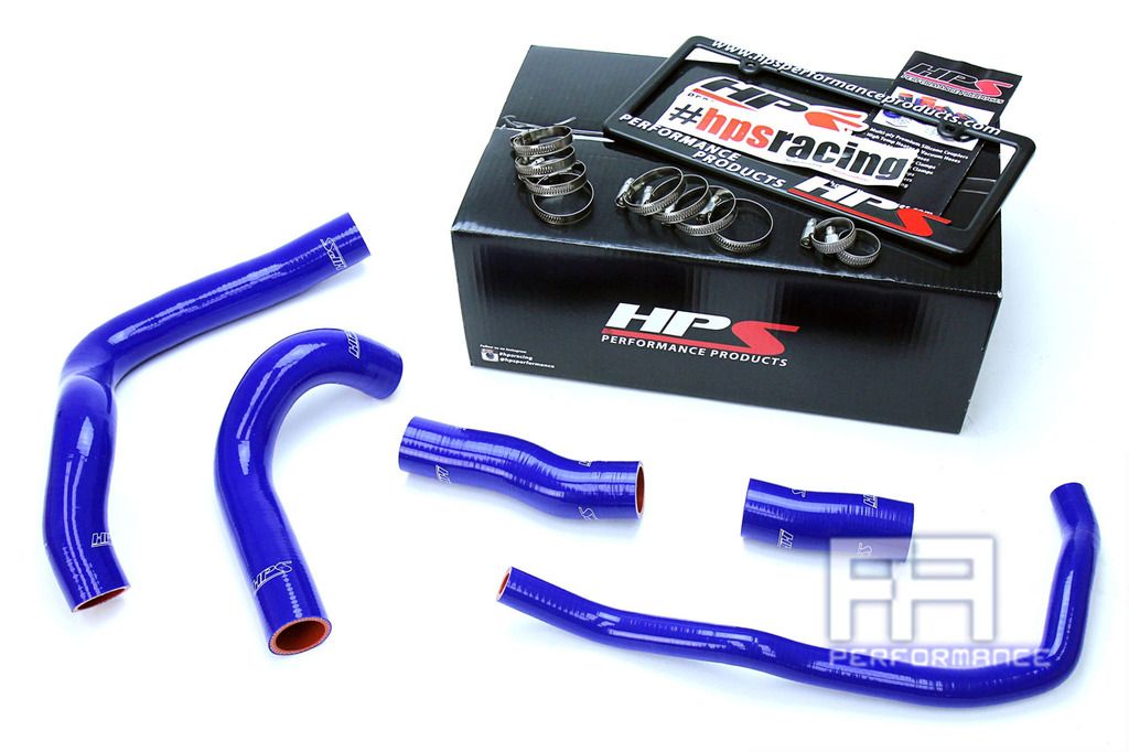 HPS Silicone Radiator Hose Kit For 16-17 RC RC200t GS GS200t 2.0L Turbo Blue