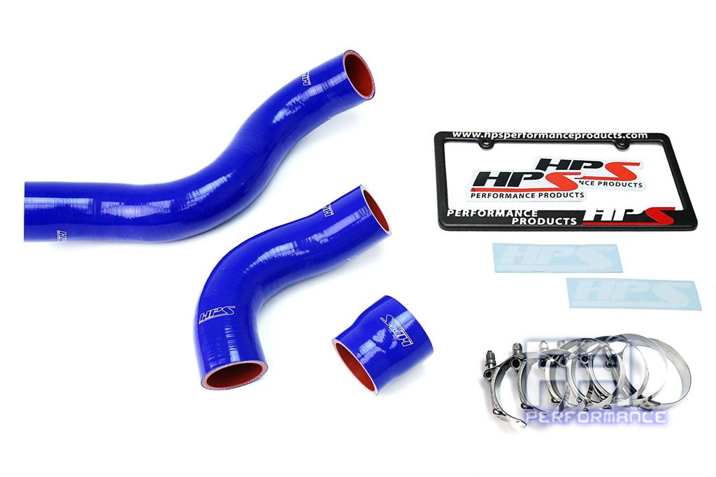 HPS Reinforced Silicone Intercooler Hose For 17-18 Civic Type R 2.0L Turbo Blue