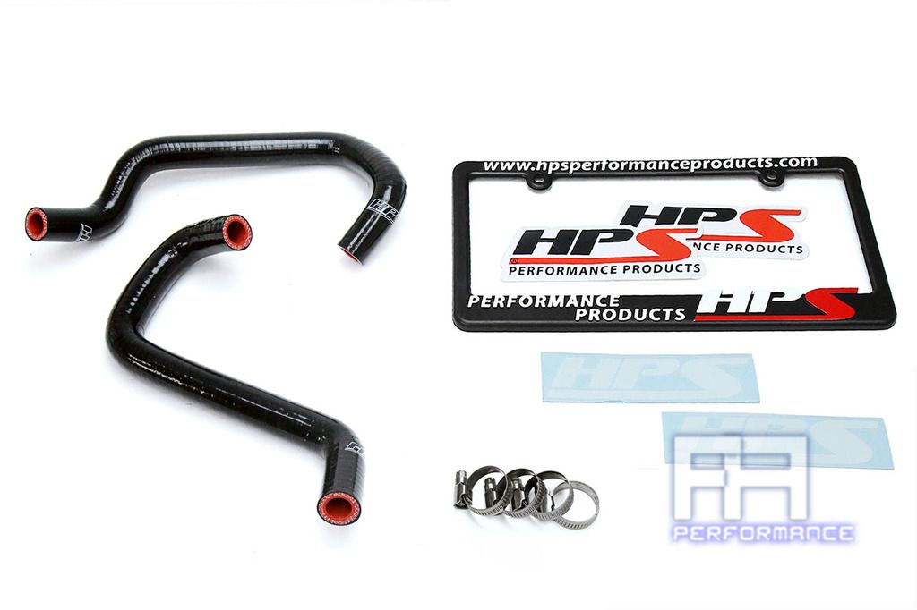 HPS Reinforced Silicone Heater Hose Kit For Toyota 11-14 Tundra 4.0L V6 Black