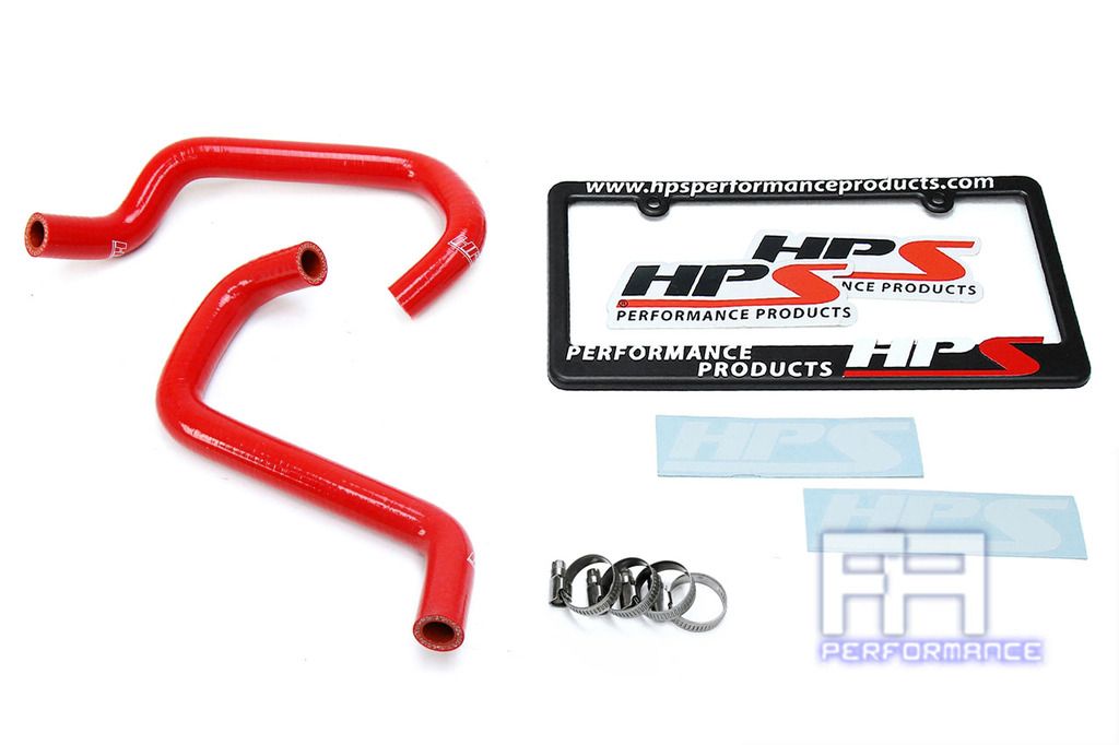 HPS Reinforced Silicone Heater Hose Kit For Toyota 11-14 Tundra 4.0L V6 Red