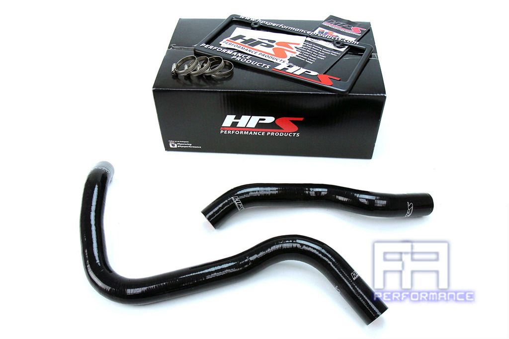 HPS Reinforced Silicone Radiator Hose Kit For Honda 03-07 Accord 3.0L V6 Black